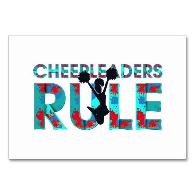 Numeração De Mesa Regra de Cheerleaderes SUPERIORES (Frente)