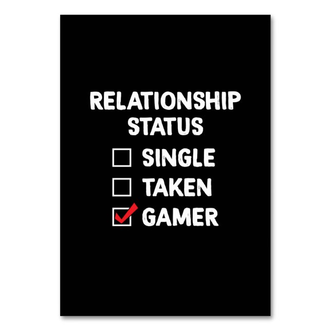 Numeração De Mesa Relação Gamer Gift Com Gamer (Frente)