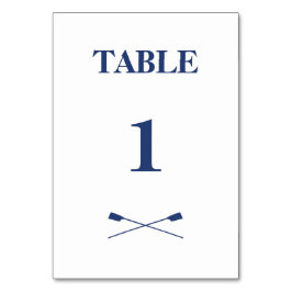 Numeração De Mesa Remoção das iniciais de marinho de remos cruzados