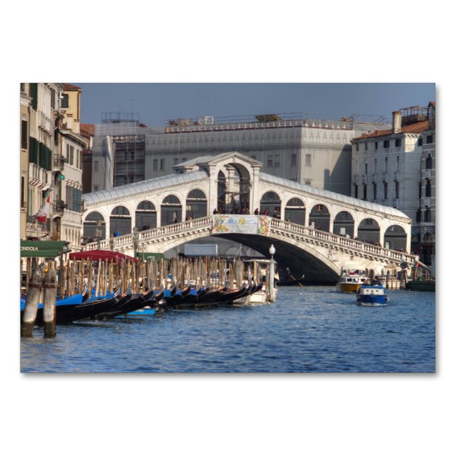 Numeração De Mesa Rialto Bridge Veneza Itália (Frente)