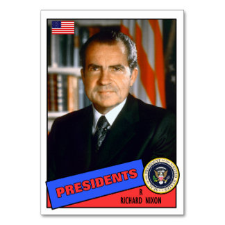 Numeração De Mesa Richard Nixon Baseball Card