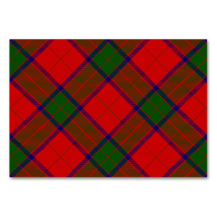 Numeração De Mesa Robertson tartan xadrez verde vermelha