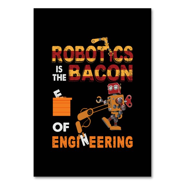 Numeração De Mesa Robótica De engenheiro Da Engenharia (Frente)