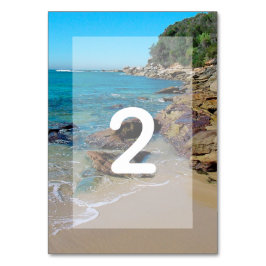 Numeração De Mesa Rocky Beach Wedding