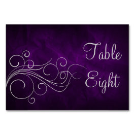 Numeração De Mesa Rodovalho Roxo Elegante