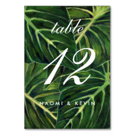 Numeração De Mesa Romance tropical / Mesa nº