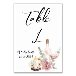 Numeração De Mesa Romantic wedding flowers blooming garden