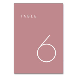 Numeração De Mesa Rosa de Mínimo Moderno e Número de Tabela Branca