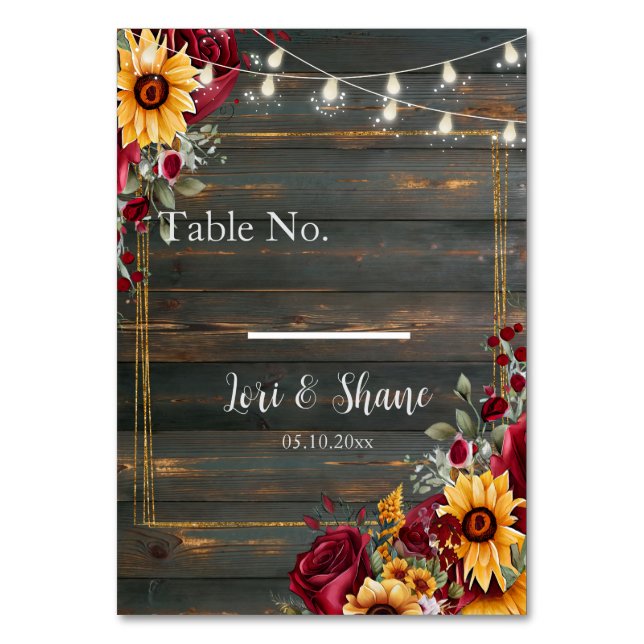 Numeração De Mesa Rosa e Aster Wedding (Frente)