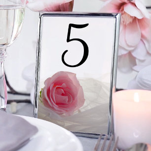 Numeração De Mesa Rosa Rosa Rosa Rosa com Números de Tabelas de Cas