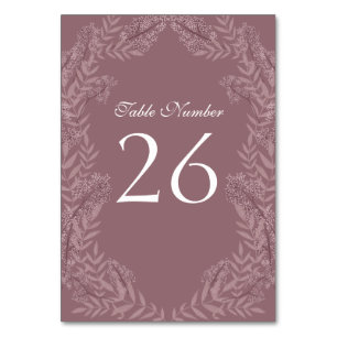 Numeração De Mesa Rosa Taupe Wedding Vintage Botânica