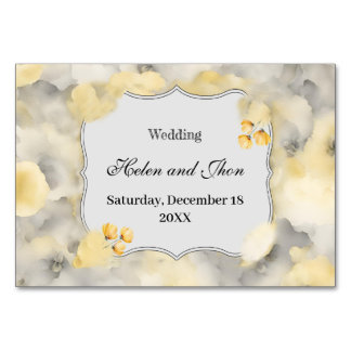 Numeração De Mesa Rosas amarillas