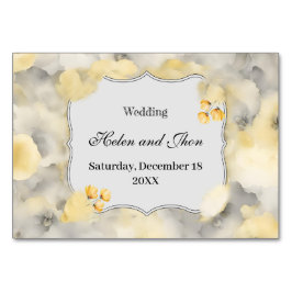 Numeração De Mesa Rosas amarillas