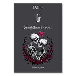 Numeração De Mesa Rosas Góticos até Casamento de Casais do Esqueleto