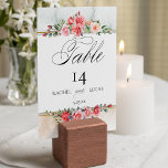 Numeração De Mesa Rosas Rosa Românticas De Cores Aquáticas<br><div class="desc">Aglomerados elegantes de rosas e folhagem cor-de-rosa pinceladas e de cor-de-água elegantes num fundo sutil de cor-de-água pastel,  rótulo bordado a ouro e campos de texto editáveis. Apresenta um gráfico de texto "Mesa" na fonte de script personalizada (ou elimina e personaliza no editor de design).</div>