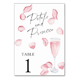 Numeração De Mesa Rose Prosecco - número da mesa de casamento