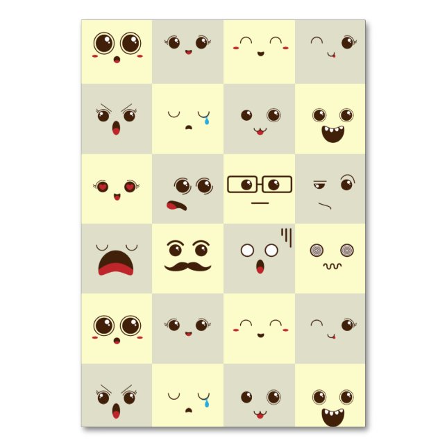 Numeração De Mesa Rosto bonito (Frente)