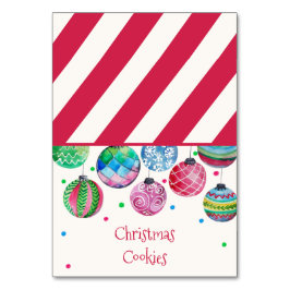 Numeração De Mesa Rótulos de Comida de Buffet de Natal de Ornamento 