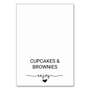 Numeração De Mesa Rótulos de Comida de Buffet do Amor