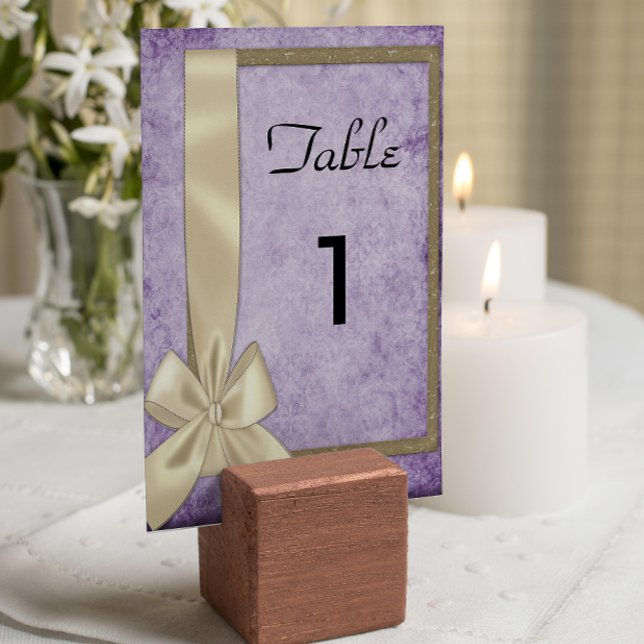 Numeração De Mesa Roxo Rustic Casamento (Criador carregado)