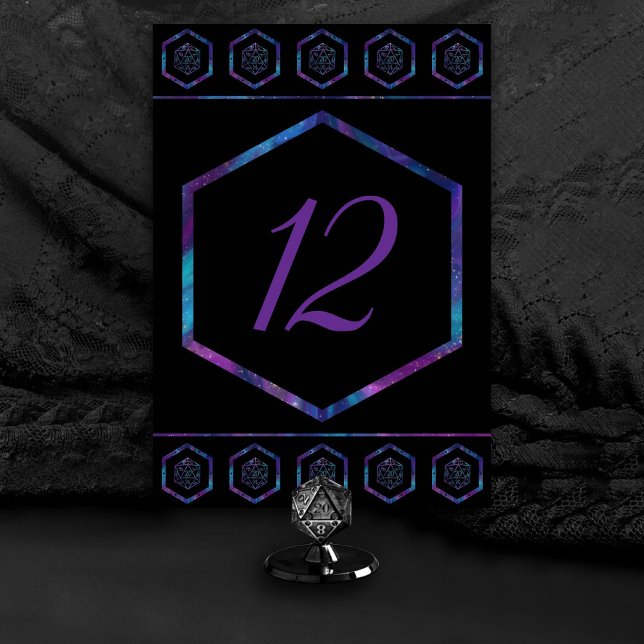 Numeração De Mesa RPG Dice | Nebula Fantasy Retro Tabletop PnP Gamer (Criador carregado)