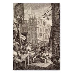 Numeração De Mesa Rua da Cerveja de William Hogarth