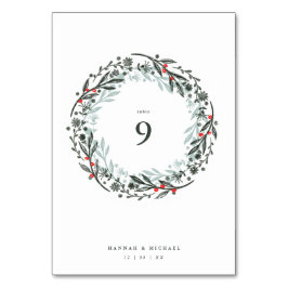 Numeração De Mesa Rua de aquarela botânica russa