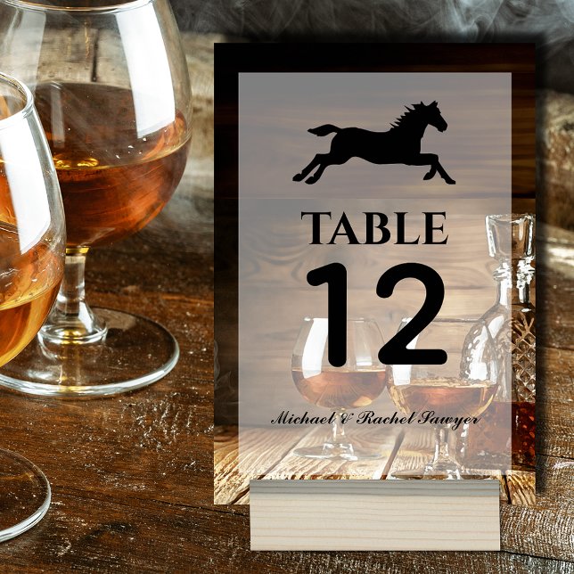 Numeração De Mesa Rustic Bourbon Derby Horse Racing Party (Rustic Bourbon Derby Horse Racing Party Table Numbers)