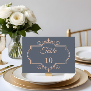 Numeração De Mesa Rustic Filigree, Casamento