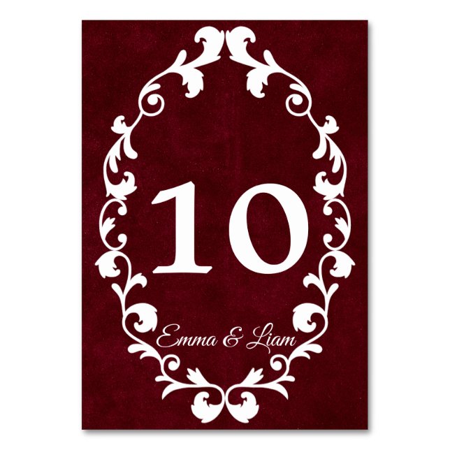 Numeração De Mesa Rustic Mexican Wedding Table Number Card (Frente)