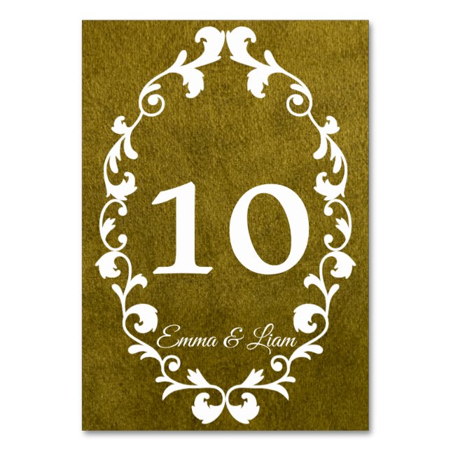 Numeração De Mesa Rustic Mexican Wedding Table Number Card (Frente)