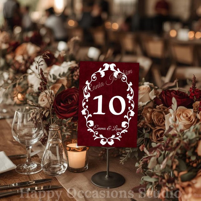 Numeração De Mesa Rustic Mexican Wedding Table Number Card (Criador carregado)