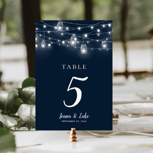 Numeração De Mesa Rústica String Luz Números De Mesa De Casamento