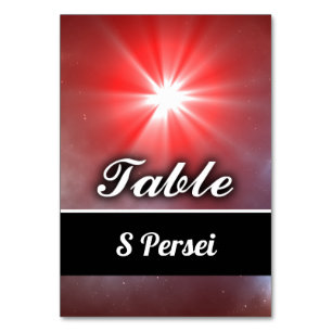 Numeração De Mesa S Persei