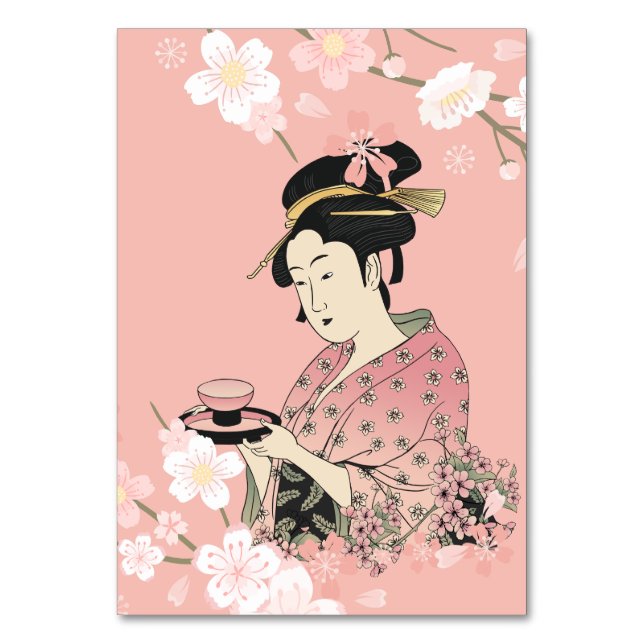 Numeração De Mesa Sakura Geisha (Frente)