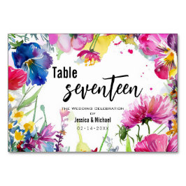 Numeração De Mesa Sangue horizontal de dois lados