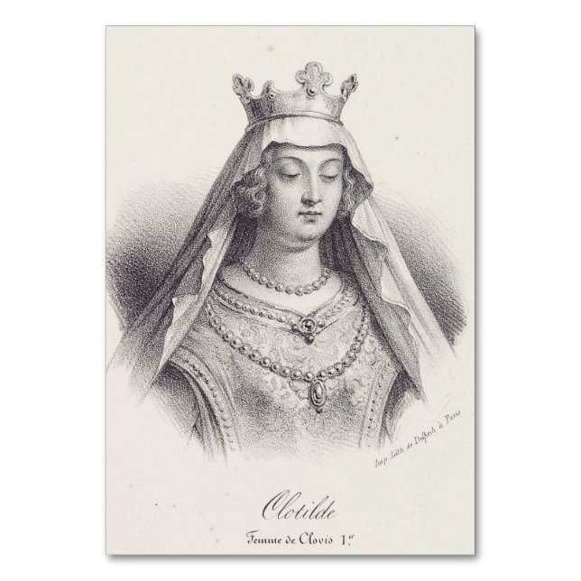 Numeração De Mesa Santa Clotilde segunda esposa de Clóvis (Frente)