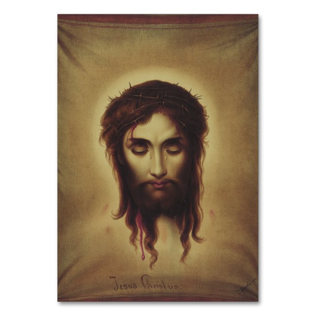 Numeração De Mesa Santa Face de Jesus Cristo (Frente)