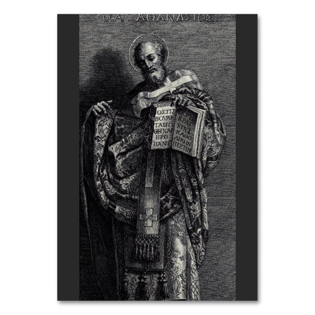 Numeração De Mesa Santo Athanasius de Alexandria Pope e Patriarca (Frente)