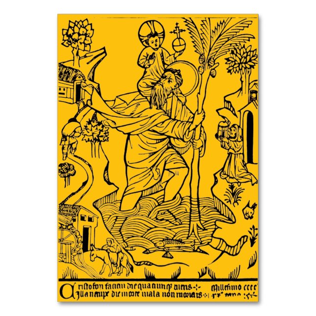 Numeração De Mesa Santo Cristóvão católico romano (Frente)