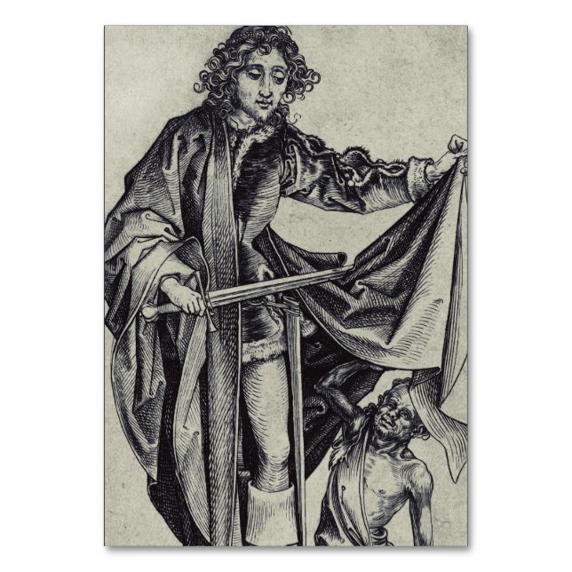 Numeração De Mesa Santo Martinho de Tours Arte de Gravura (Frente)