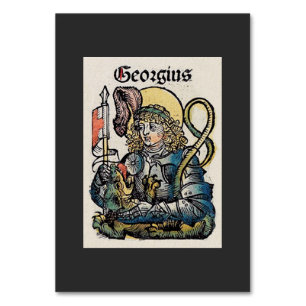 Numeração De Mesa São Jorge e o Dragão Grande Mártir