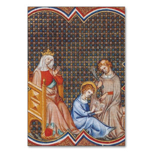 Numeração De Mesa São Luís IX da França Patrono dos Reis Arte