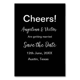 Numeração De Mesa Saudações salvam a data simples minimal moderno el