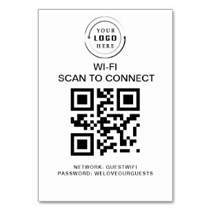 Numeração De Mesa Senha Wifi Verificação de código QR para conexão