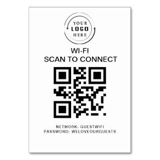 Numeração De Mesa Senha Wifi | Verificação de código QR para conexão
