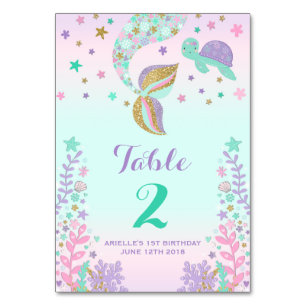 Numeração De Mesa Sereia Número da Tabela Sereia Gráfico Sentado Ros