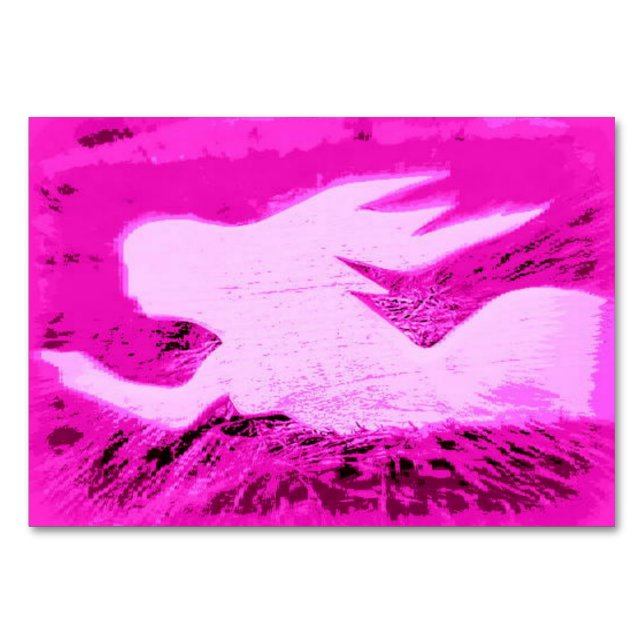Numeração De Mesa sereia rosa apontadora (Frente)
