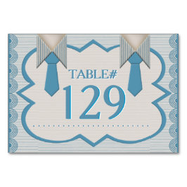 Numeração De Mesa Seu e Seu Risca de Azul Oxford