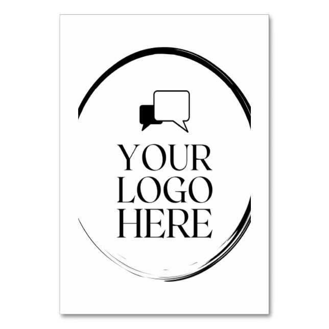 Numeração De Mesa Seu Logo Aqui (Frente)